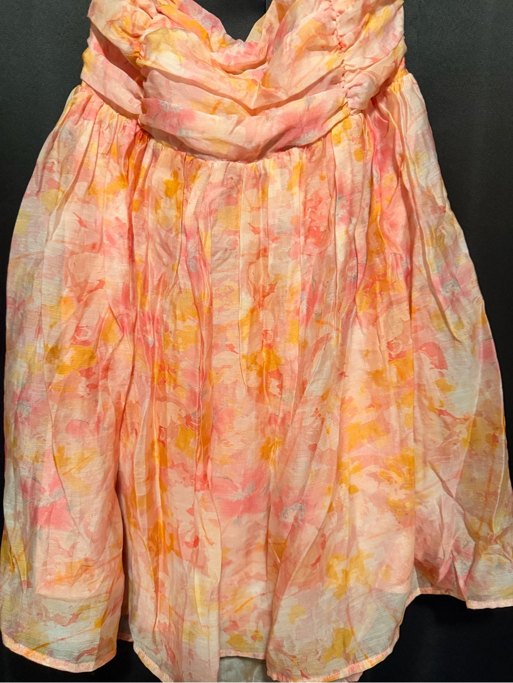 Lulu's Pink Multi Abstract Lace-Up Mini Skirt - Picture 2 of 4